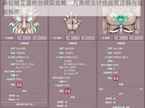 泰拉瑞亚最终剑获取攻略：月亮领主讨伐战略详解与实战指南