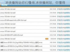 求快播网站你们懂得,求快播网站，你懂得
