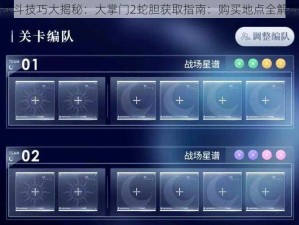 战斗技巧大揭秘：大掌门2蛇胆获取指南：购买地点全解析