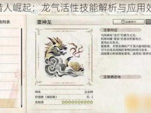 《怪物猎人崛起：龙气活性技能解析与应用效果探讨》