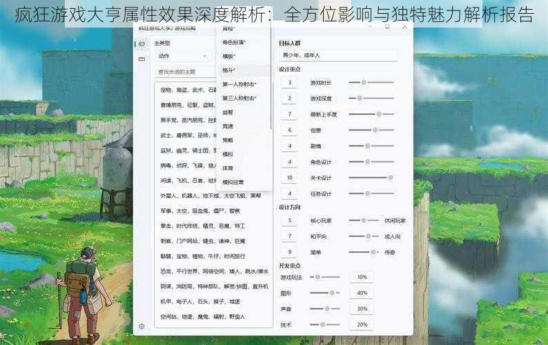 疯狂游戏大亨属性效果深度解析：全方位影响与独特魅力解析报告