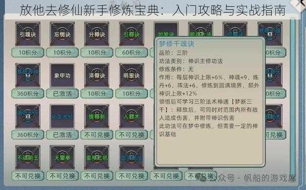 放他去修仙新手修炼宝典：入门攻略与实战指南