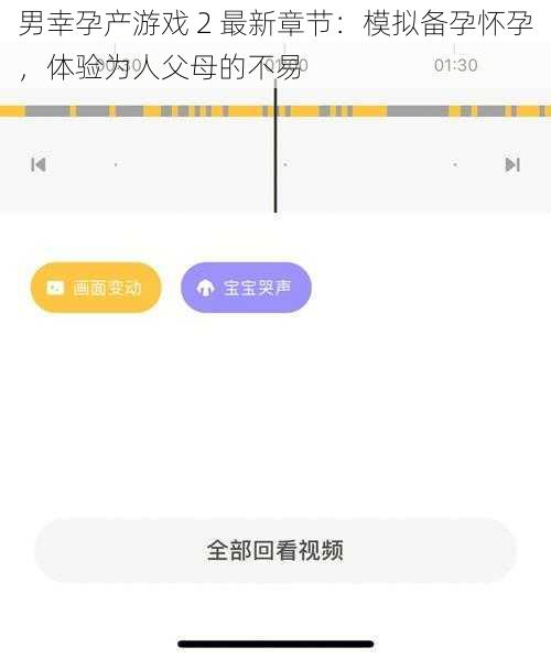 男幸孕产游戏 2 最新章节：模拟备孕怀孕，体验为人父母的不易