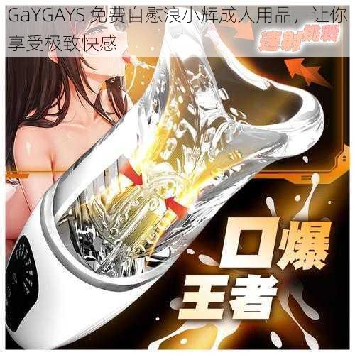 GaYGAYS 免费自慰浪小辉成人用品，让你享受极致快感