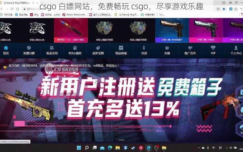 csgo 白嫖网站，免费畅玩 csgo，尽享游戏乐趣