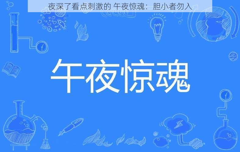 夜深了看点刺激的 午夜惊魂：胆小者勿入