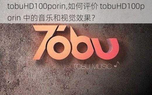 tobuHD100porin,如何评价 tobuHD100porin 中的音乐和视觉效果？