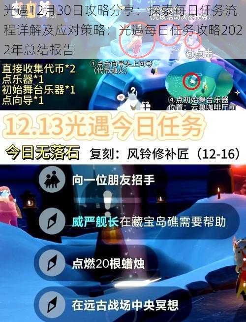 光遇12月30日攻略分享：探索每日任务流程详解及应对策略：光遇每日任务攻略2022年总结报告