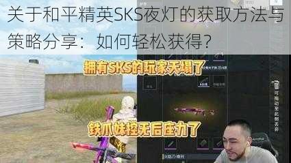 关于和平精英SKS夜灯的获取方法与策略分享：如何轻松获得？