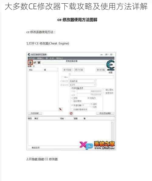 大多数CE修改器下载攻略及使用方法详解