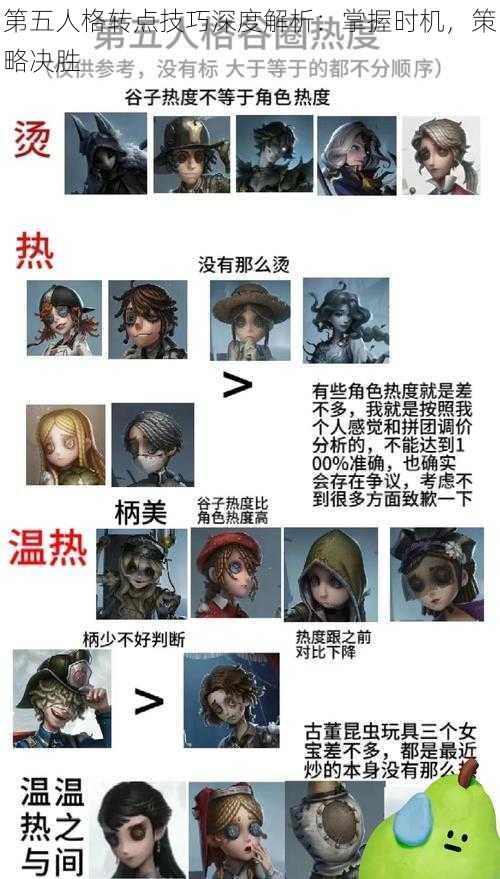 第五人格转点技巧深度解析：掌握时机，策略决胜