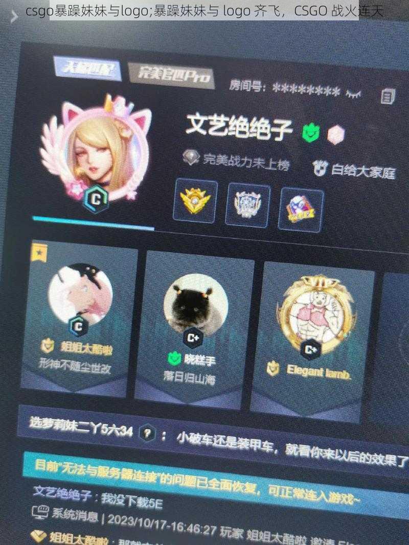 csgo暴躁妹妹与logo;暴躁妹妹与 logo 齐飞，CSGO 战火连天