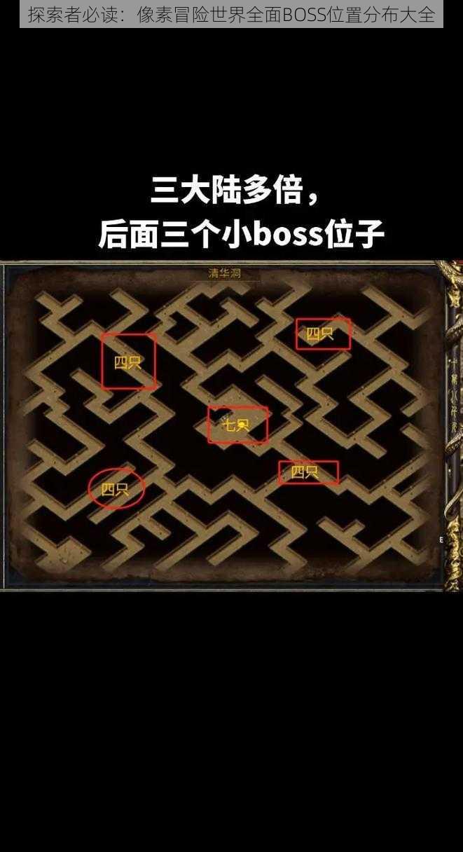 探索者必读：像素冒险世界全面BOSS位置分布大全