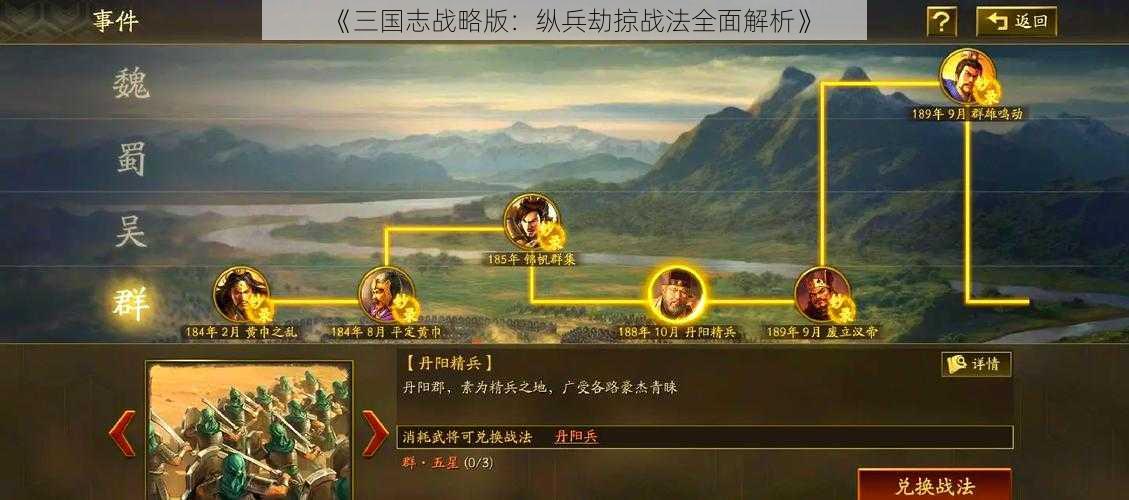 《三国志战略版：纵兵劫掠战法全面解析》