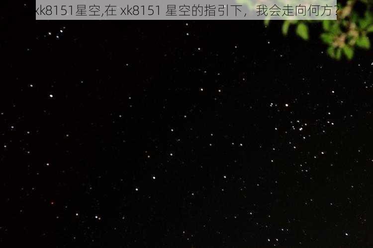 xk8151星空,在 xk8151 星空的指引下，我会走向何方？