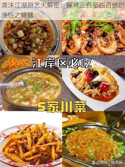 濡沫江湖厨艺大解密：探寻三百至四百级别烹饪之精髓